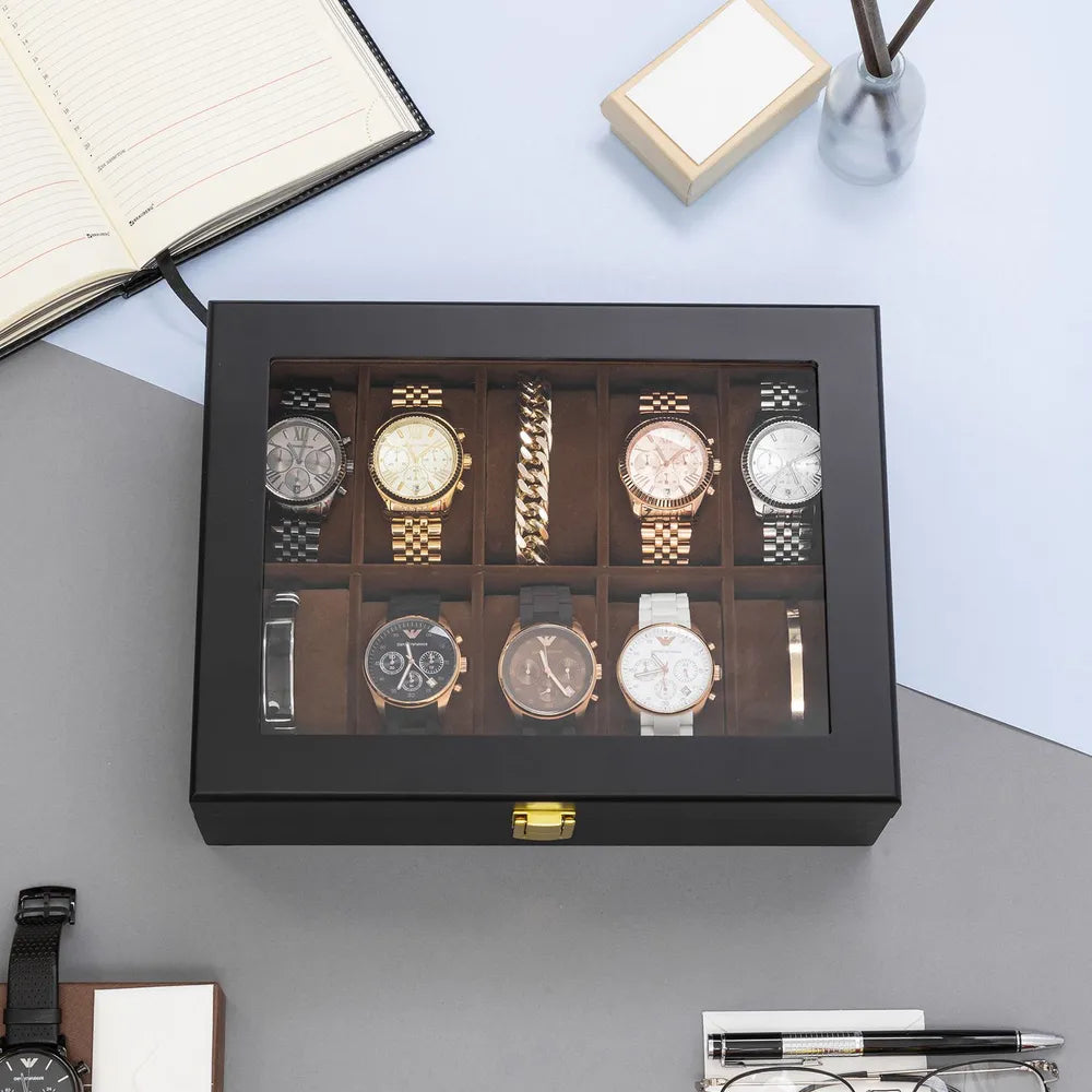 Boîte à Montres Bois - Cadeau Élégant au Maroc
