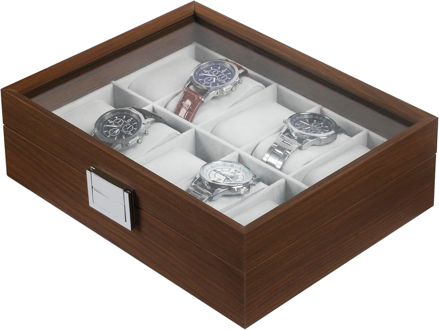 Boîte à Montres en Bois - 10 Emplacements | Élégance au Maroc