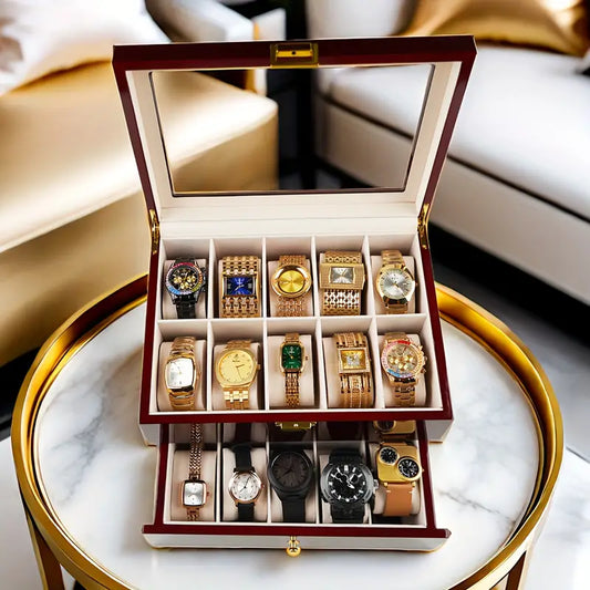 Boite À Montre Luxe 20 Emplacements Élégante et moderne a la fois
