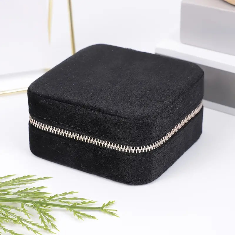 Boîte à Bijoux en Velours pour Femme – Organisateur Élégant et Pratique