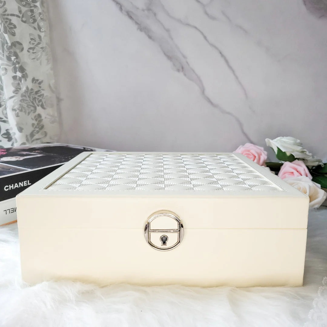 Boîte à Bijoux avec Miroir – Rangement Élégant pour Vos Accessoires