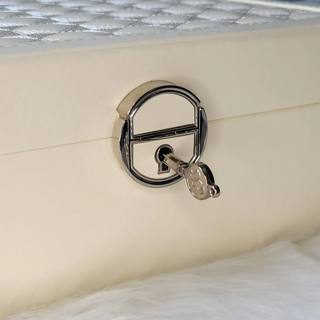 Boîte à Bijoux avec Miroir – Rangement Élégant pour Vos Accessoires