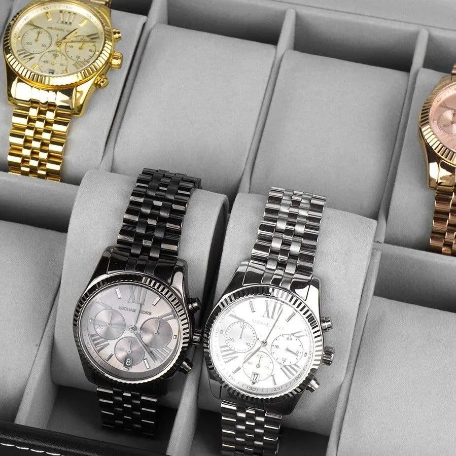 Coffret Montres et Bijoux en Cuir Noir - Luxe et Praticité pour Tous au Maroc