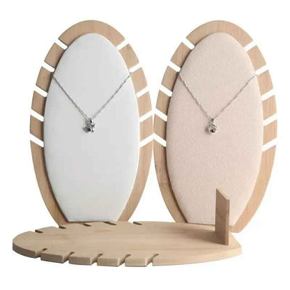 Présentoir à Colliers en Bois Bambou – Support Bijoux Élégant et Durable au Maroc