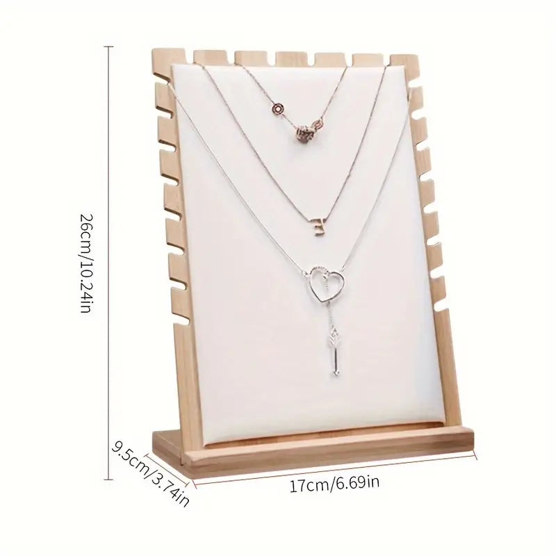 Présentoir à Colliers en Bois  – Support Chic et Naturel pour Bijoux au Maroc