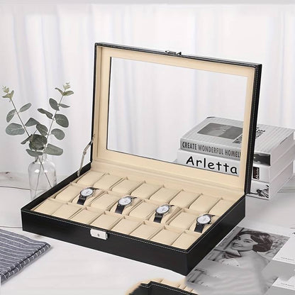 Boîte à montre - Coffret pour montre - Cuir PU - 6/12/20 Emplacements