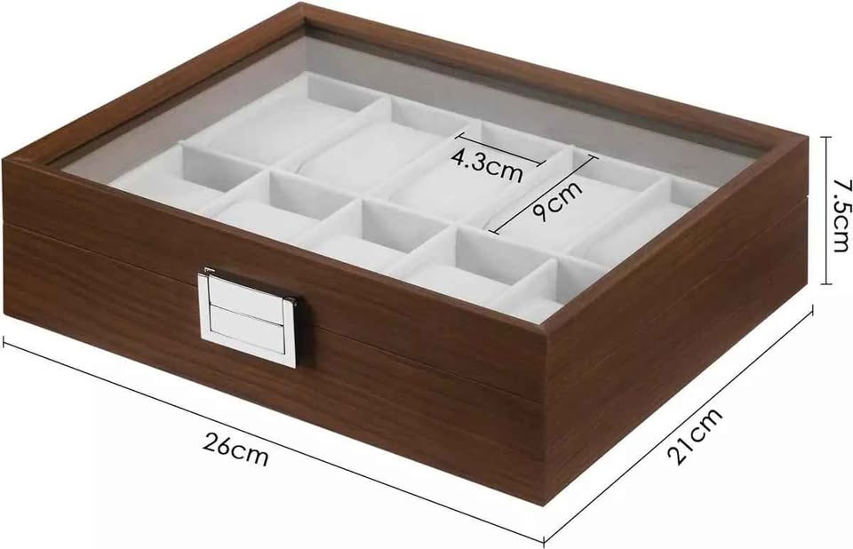 Boîte à Montres en Bois - 10 Emplacements | Élégance au Maroc