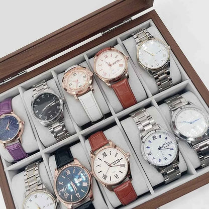 Boîte à Montres en Bois - 10 Emplacements | Élégance au Maroc