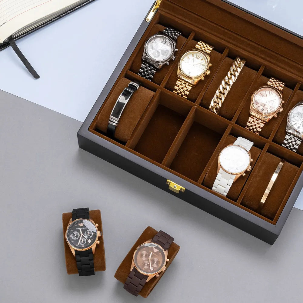 Boîte à Montres Bois - Cadeau Élégant au Maroc
