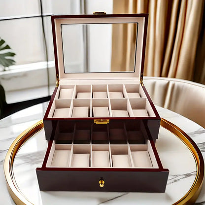Boite À Montre Luxe 20 Emplacements Élégante et moderne a la fois
