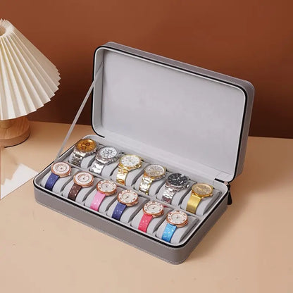 Boîte à Montres en Cuir Étanche - 10 Emplacements Disponible au Maroc