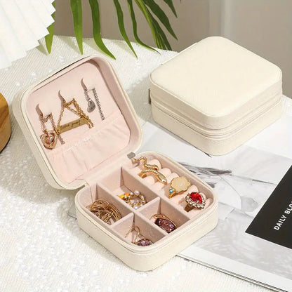 Boîte à Bijoux de Voyage en Cuir – Rangement Élégant et Sécurisé pour Vos Bijoux