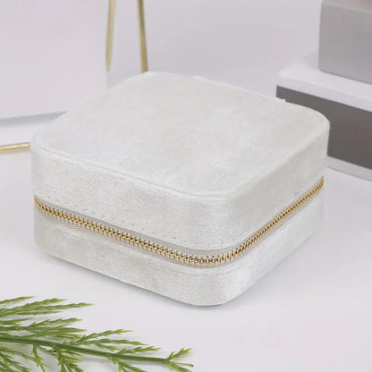 Boîte à Bijoux en Velours pour Femme – Organisateur Élégant et Pratique
