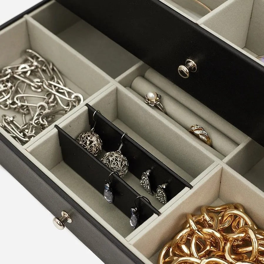 Coffret Montres & Bijoux 3 Niveaux - Luxe et Organisation au Maroc