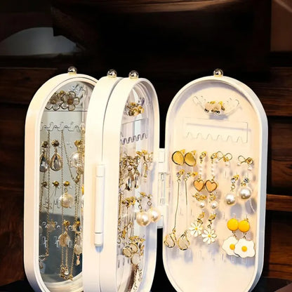 Porte-Bijoux Pliable avec Miroir – Rangement Bijoux Maroc