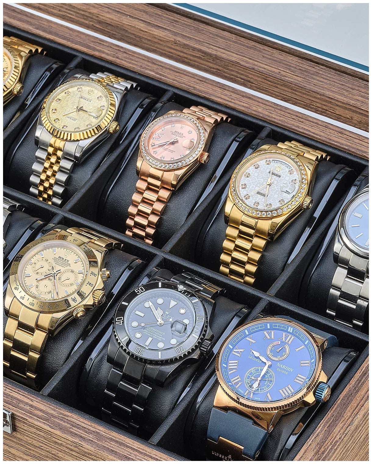Coffret à Montres Élégant – Rangement Sécurisé et Raffiné