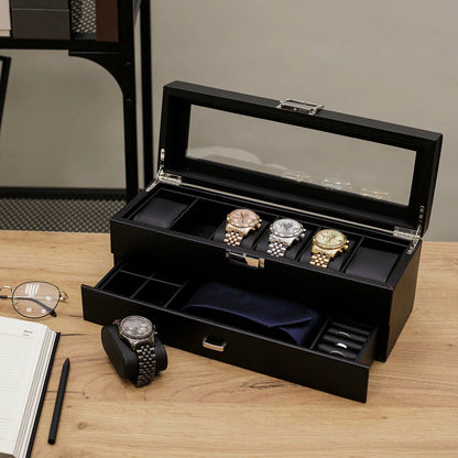 Coffret en Cuir pour Montres & Bijoux – Rangement Élégant au Maroc
