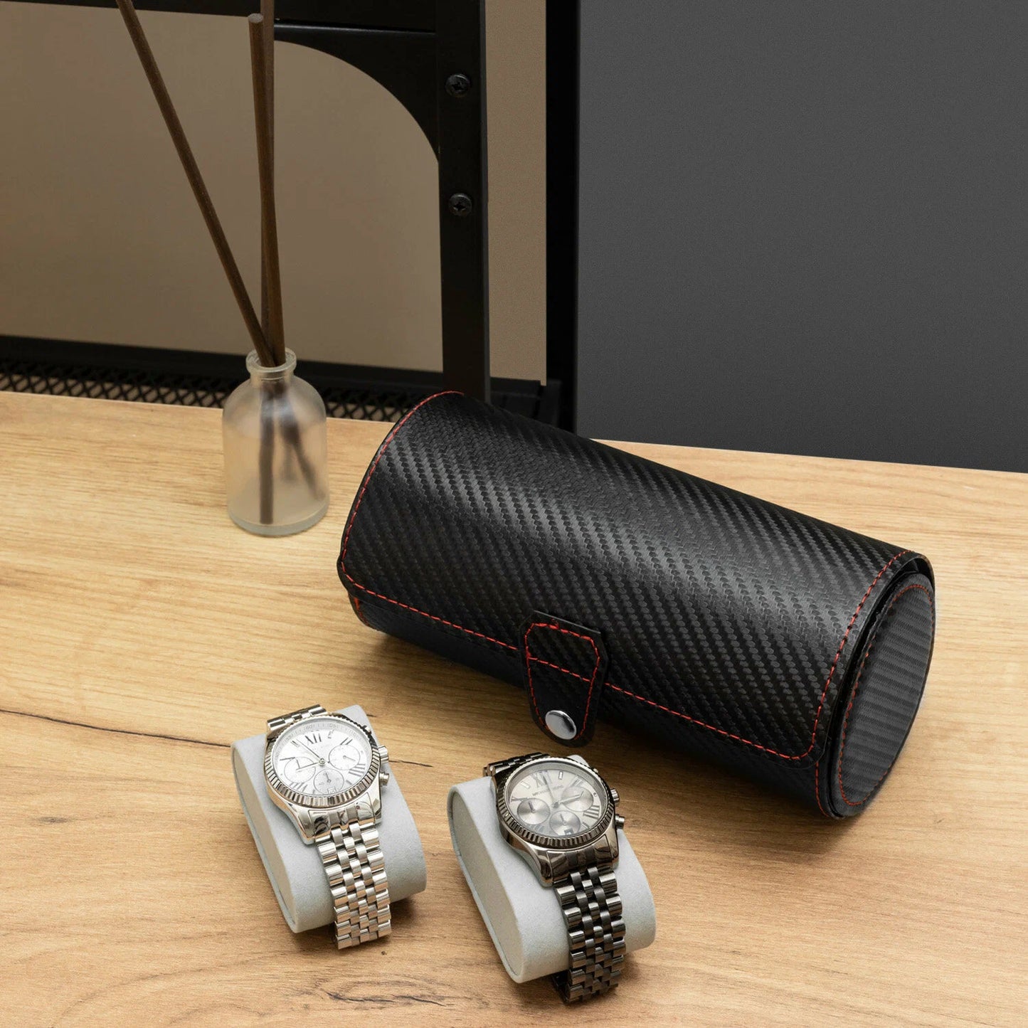 Coffret Montres & Bijoux Luxe – Organisateur Élégant Noir