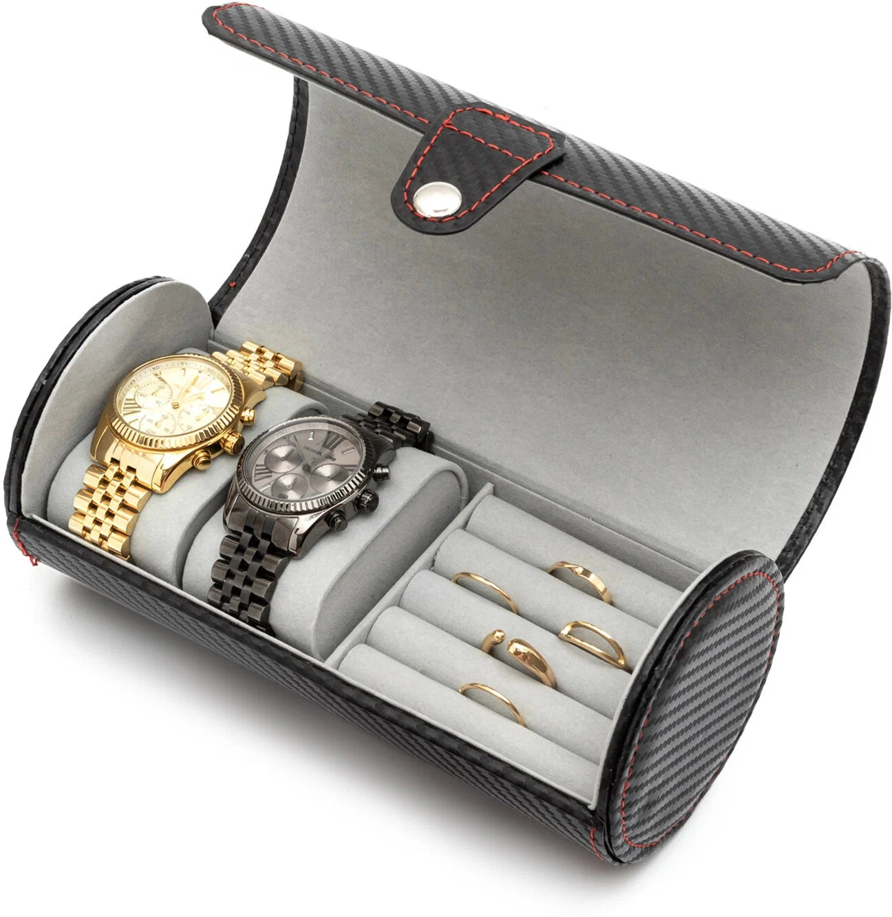 Coffret Montres & Bijoux Luxe – Organisateur Élégant Noir