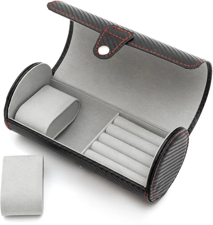 Coffret Montres & Bijoux Luxe – Organisateur Élégant Noir